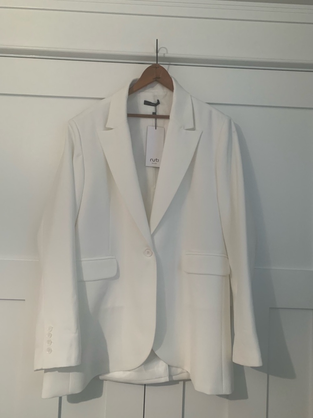 RUTI - THE CLASSIC BLAZER THAT UPGRADES YOU - Winter White NWT Size XL Reg. (16)
